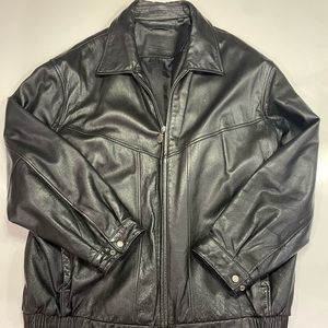 Roundtree Yorke Black Genuine Leather Jacket